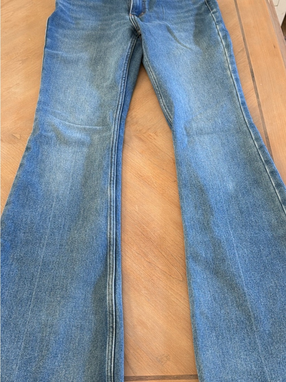 Wrangler Women's Mid Blue Flare Jeans
